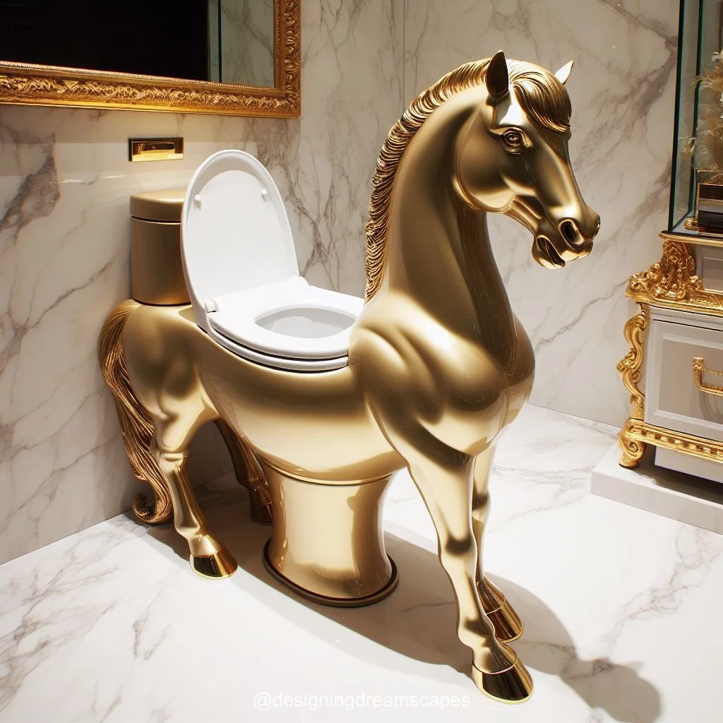 Gallop into Style: Horse-Shaped Toilet for Equestrian-Inspired Bathrooms