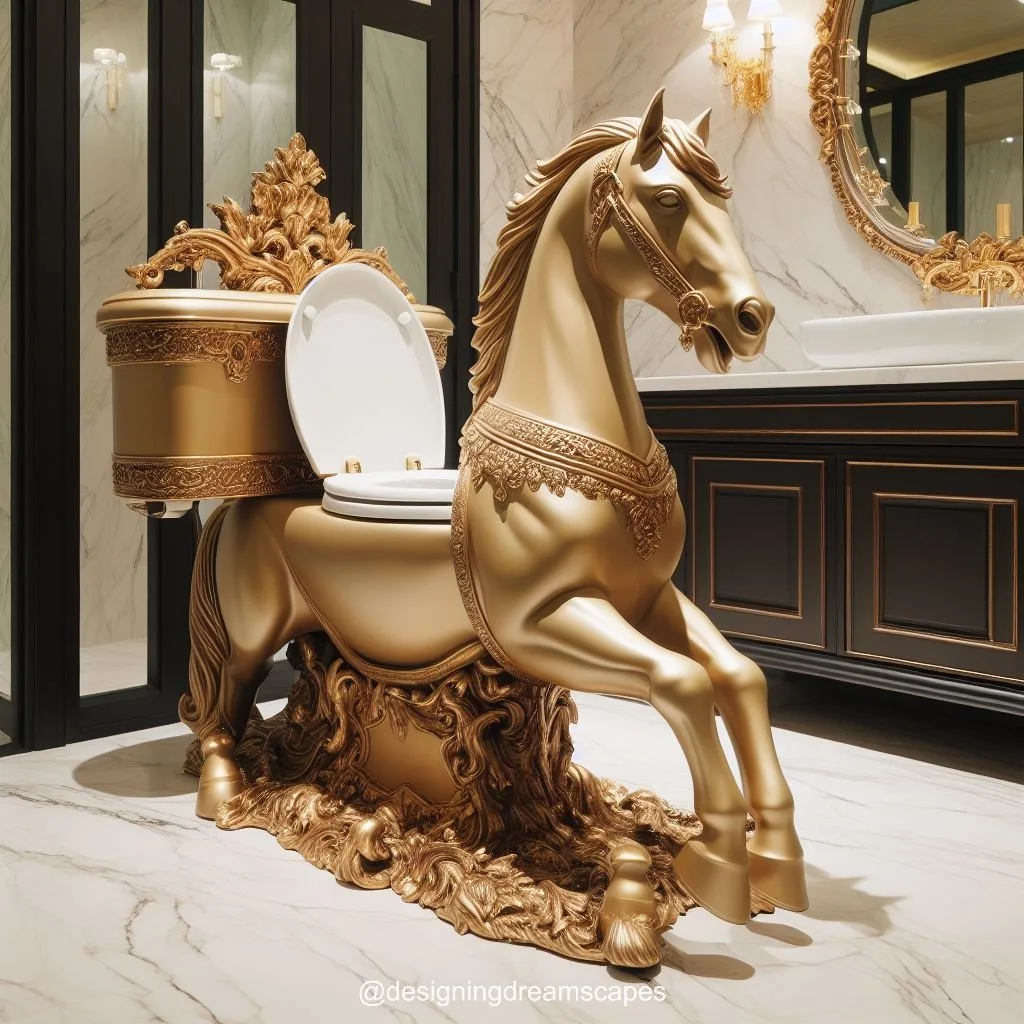 Gallop into Style: Horse-Shaped Toilet for Equestrian-Inspired Bathrooms