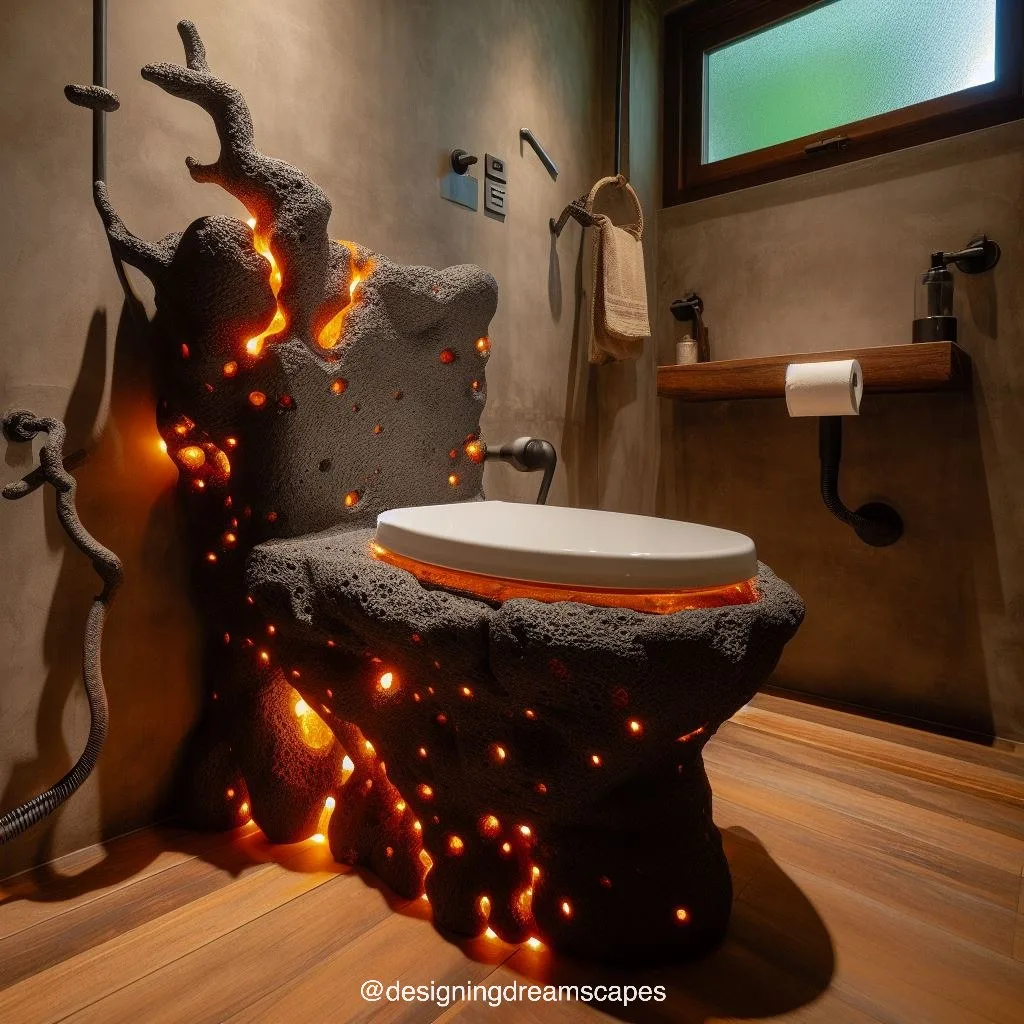 The Various Styles of Lava-Inspired Toilets