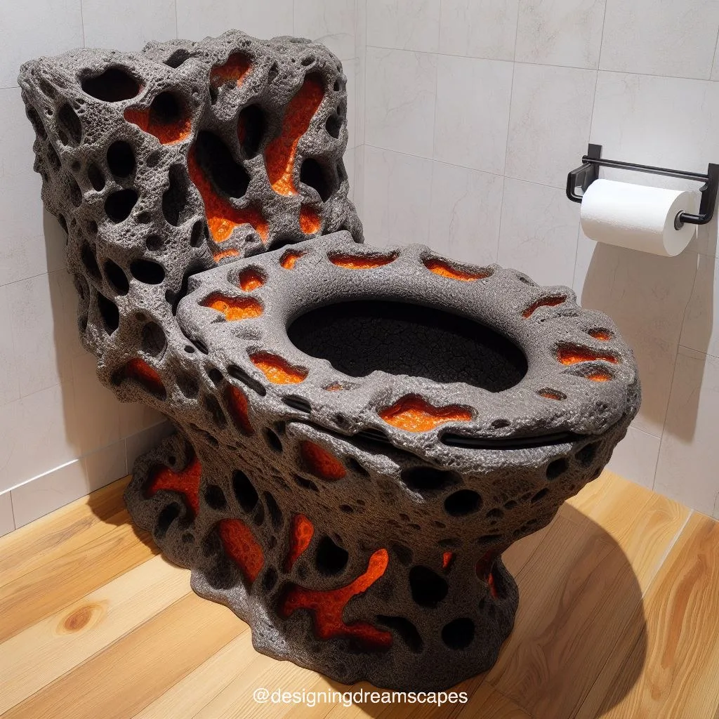 The Various Styles of Lava-Inspired Toilets