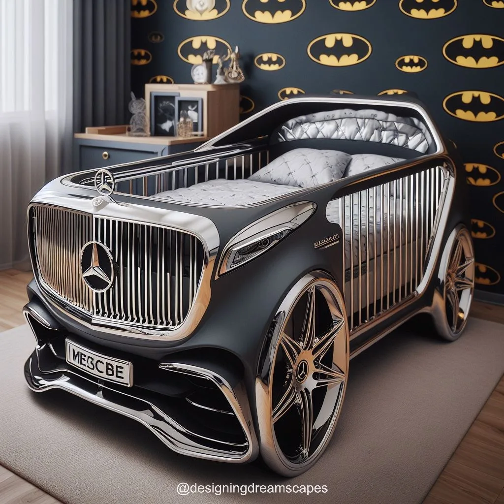 Luxury Beginnings: Mercedes-Inspired Baby Crib for Your Little VIP