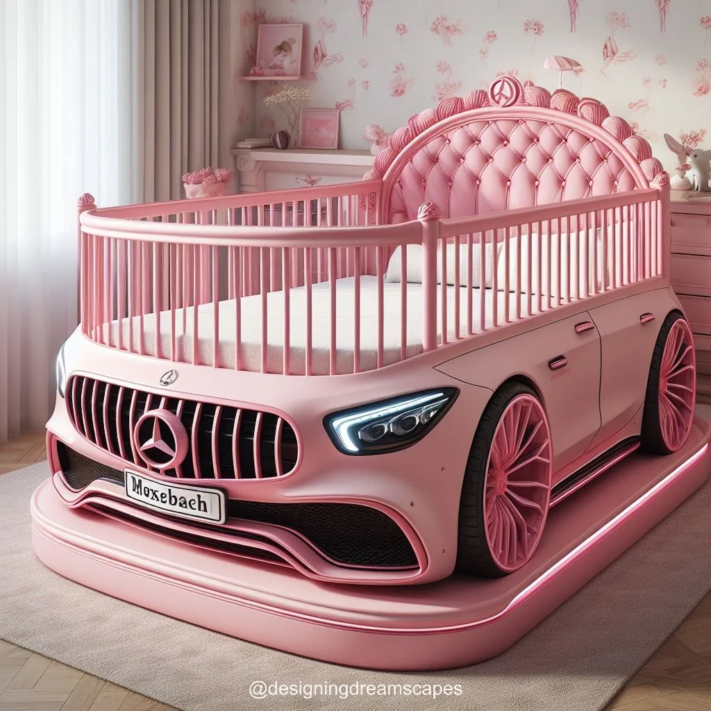 Luxury Beginnings: Mercedes-Inspired Baby Crib for Your Little VIP