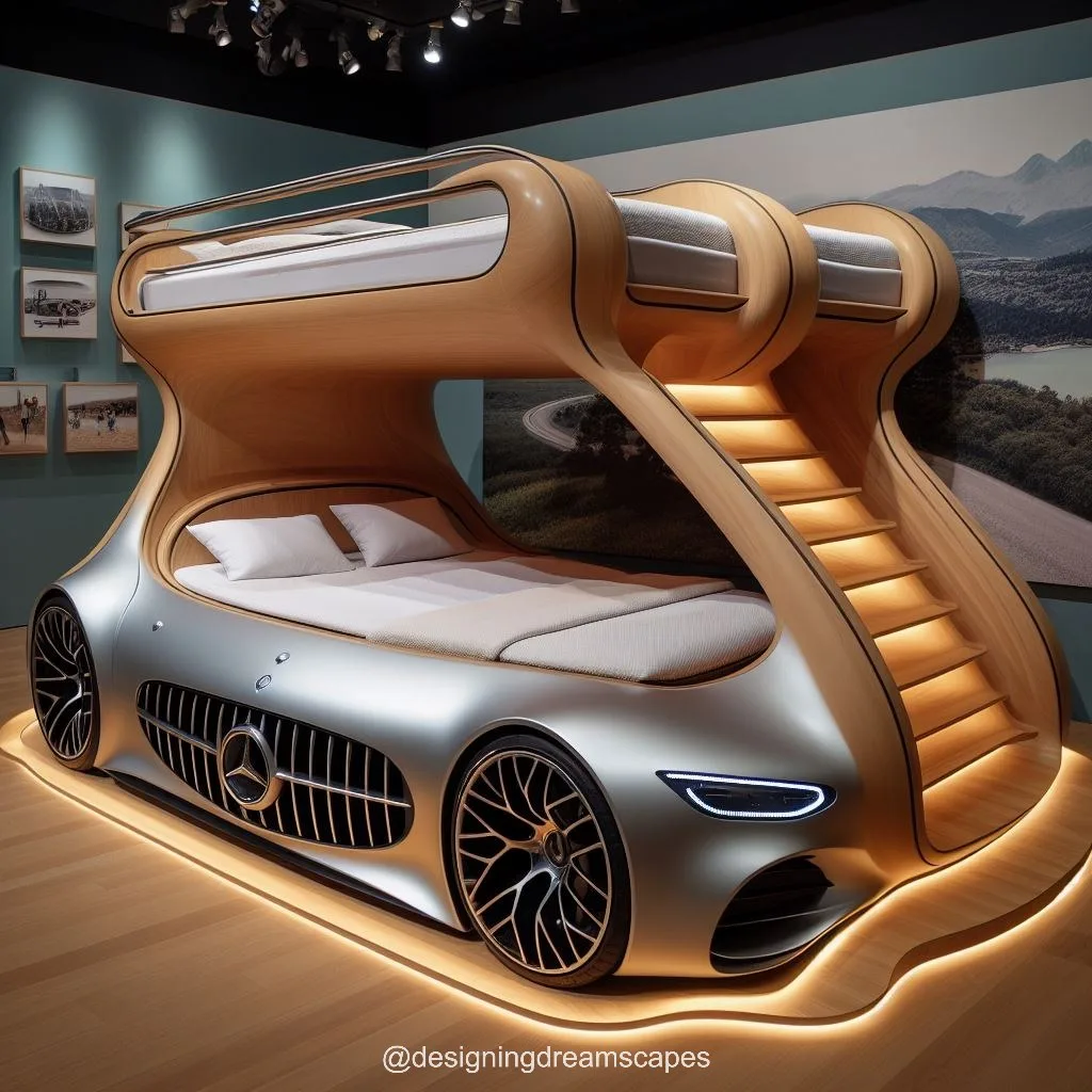 Luxury Living: Mercedes-Inspired Bunk Bed Redefines Kids' Bedrooms