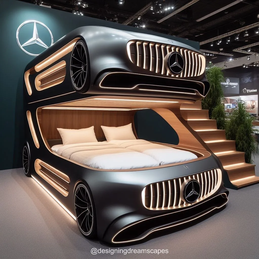 Luxury Living: Mercedes-Inspired Bunk Bed Redefines Kids' Bedrooms