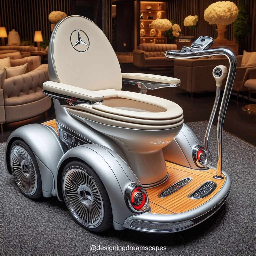 Drive in Style: Mercedes-Inspired Toilet Wheelchair for Modern Living Spaces