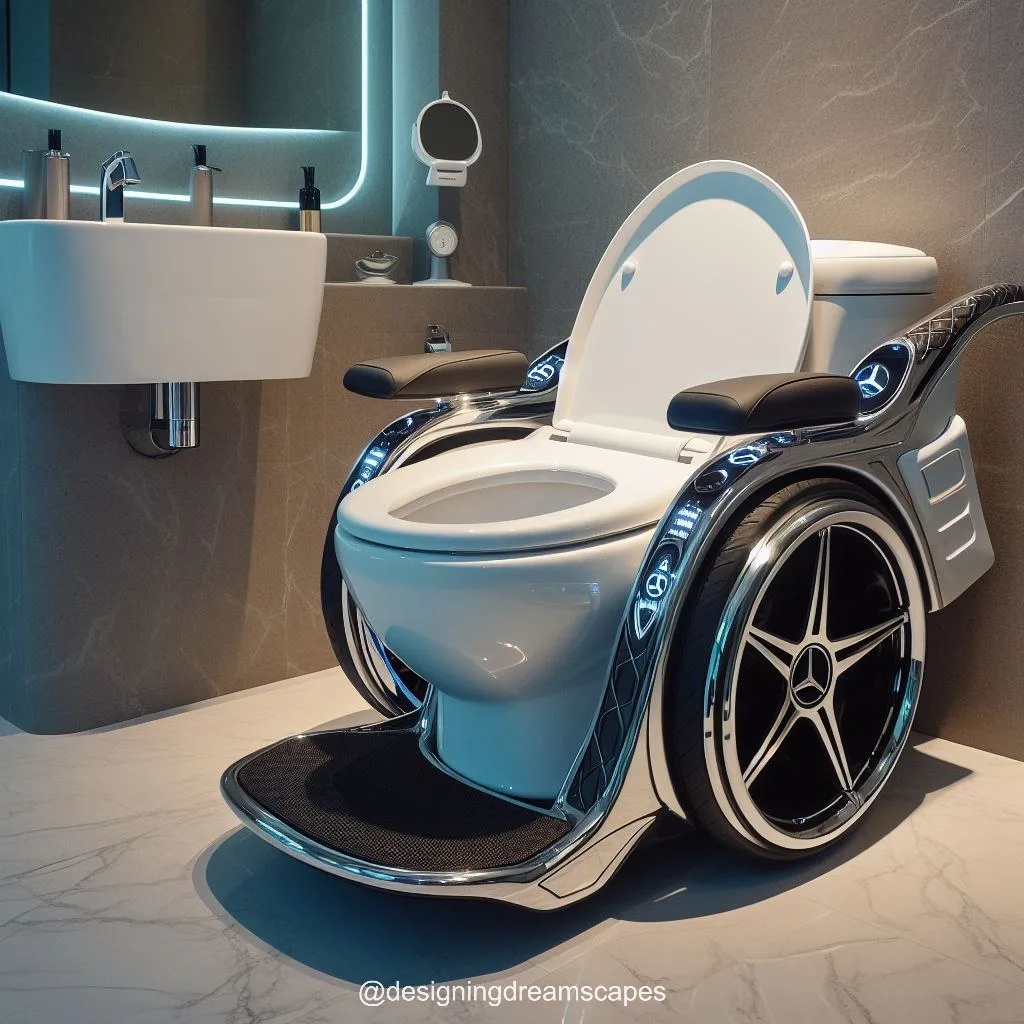 Drive in Style: Mercedes-Inspired Toilet Wheelchair for Modern Living Spaces