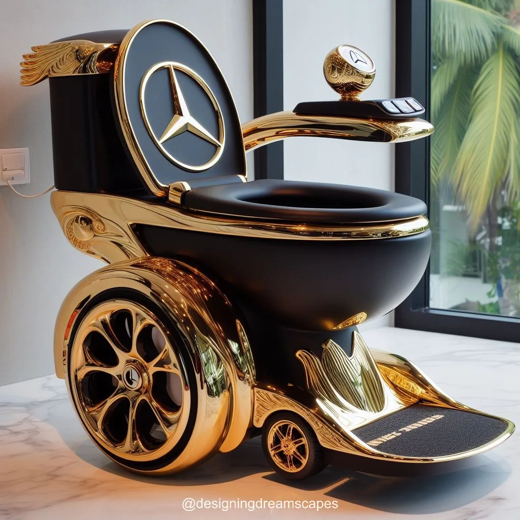 Drive in Style: Mercedes-Inspired Toilet Wheelchair for Modern Living Spaces