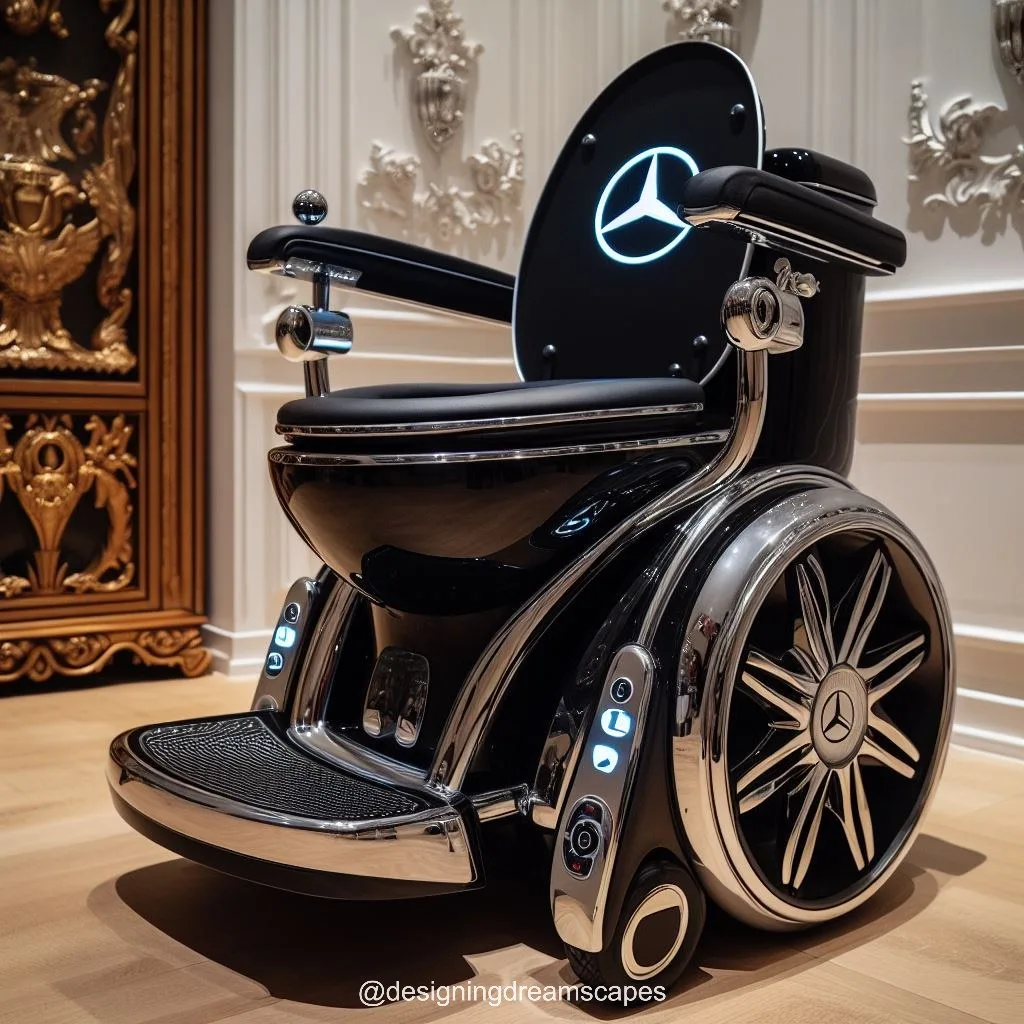 Drive in Style: Mercedes-Inspired Toilet Wheelchair for Modern Living Spaces