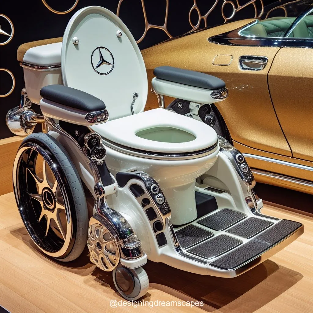 Drive in Style: Mercedes-Inspired Toilet Wheelchair for Modern Living Spaces