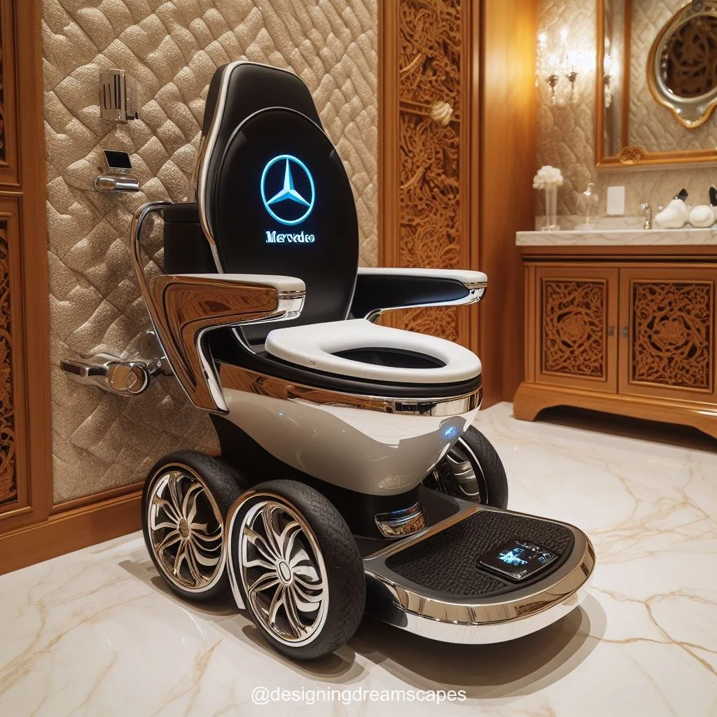 Drive in Style: Mercedes-Inspired Toilet Wheelchair for Modern Living Spaces