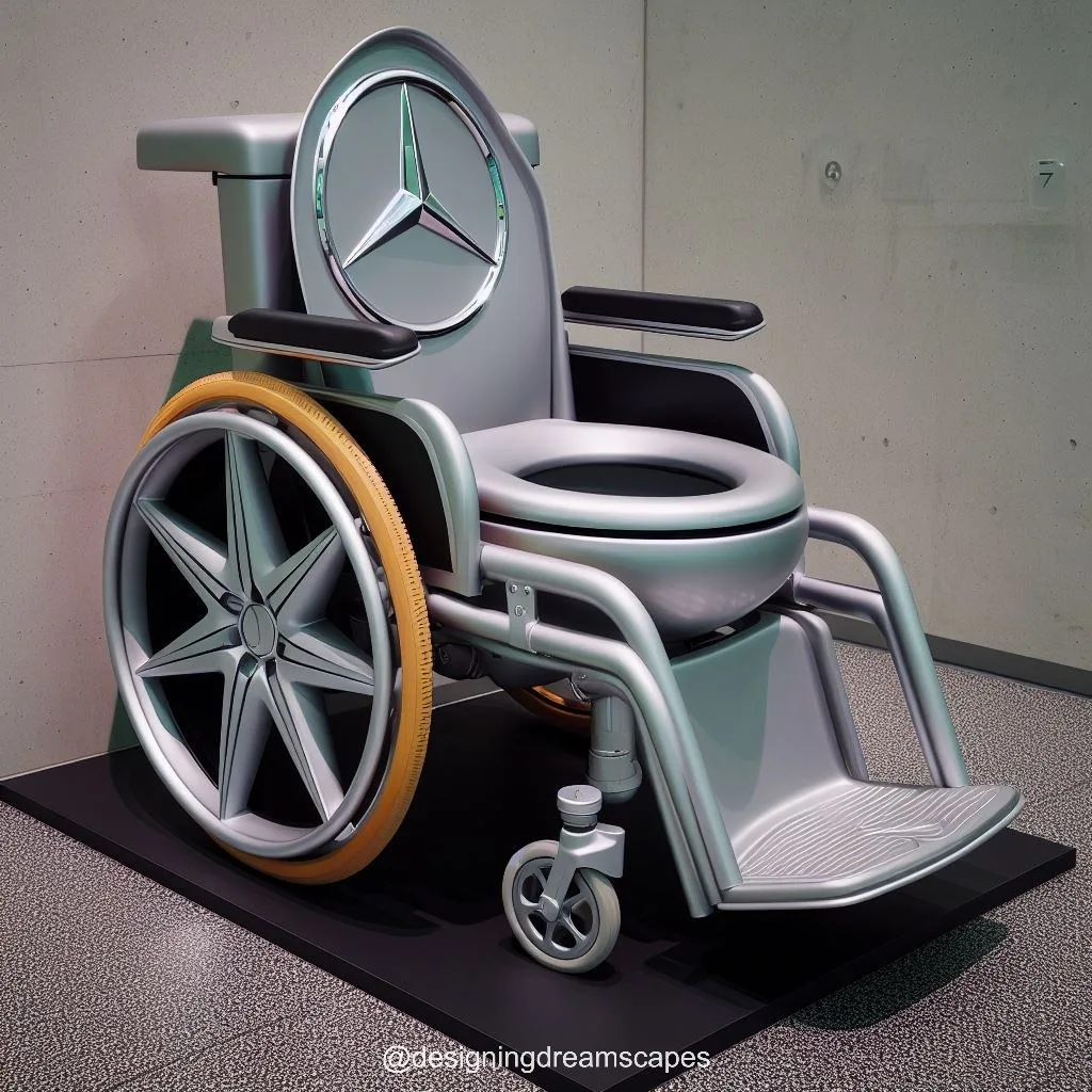 Drive in Style: Mercedes-Inspired Toilet Wheelchair for Modern Living Spaces