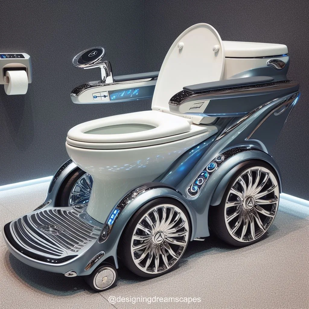 Drive in Style: Mercedes-Inspired Toilet Wheelchair for Modern Living Spaces