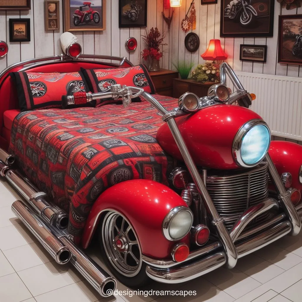 Rev Up Your Bedroom: Motorbike Shaped Bed for Motorcycle Enthusiasts
