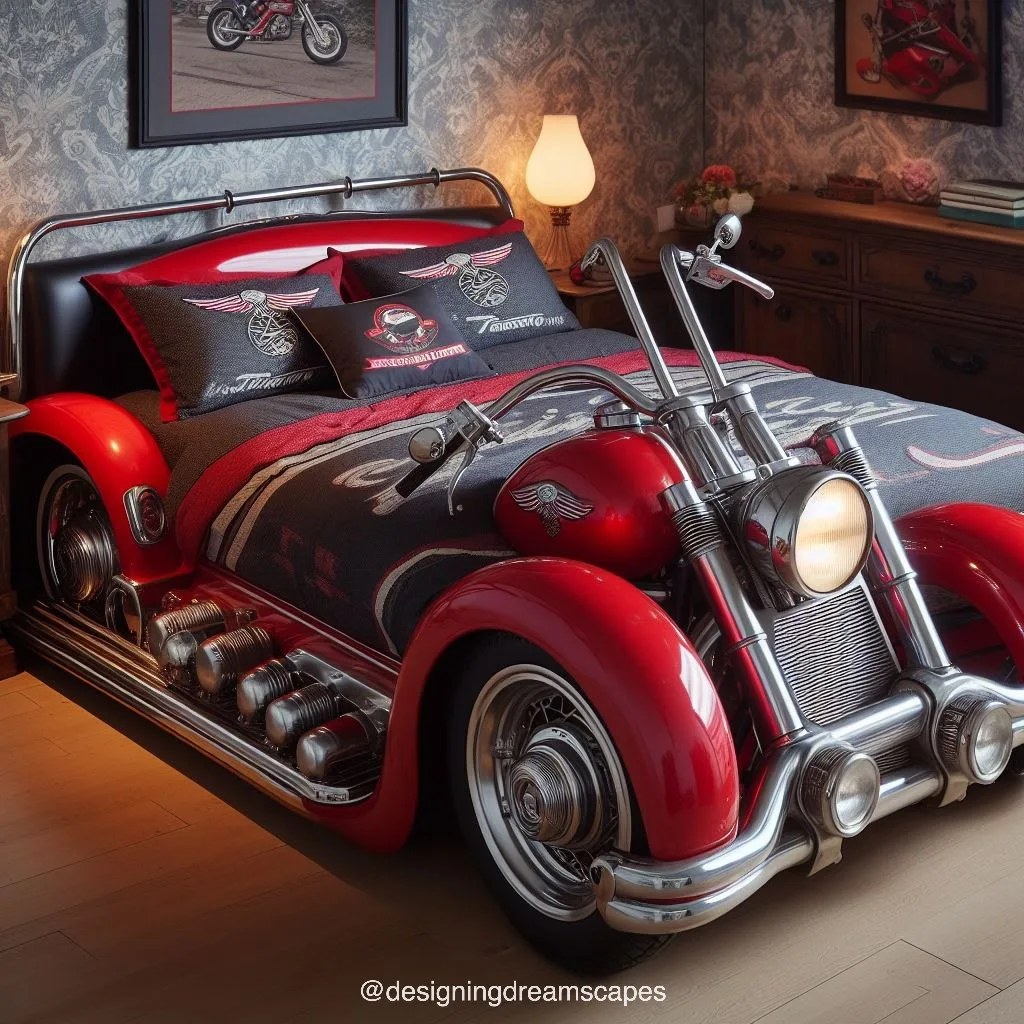 Decorating Your Bedroom with a Motorbike Shaped Bed
