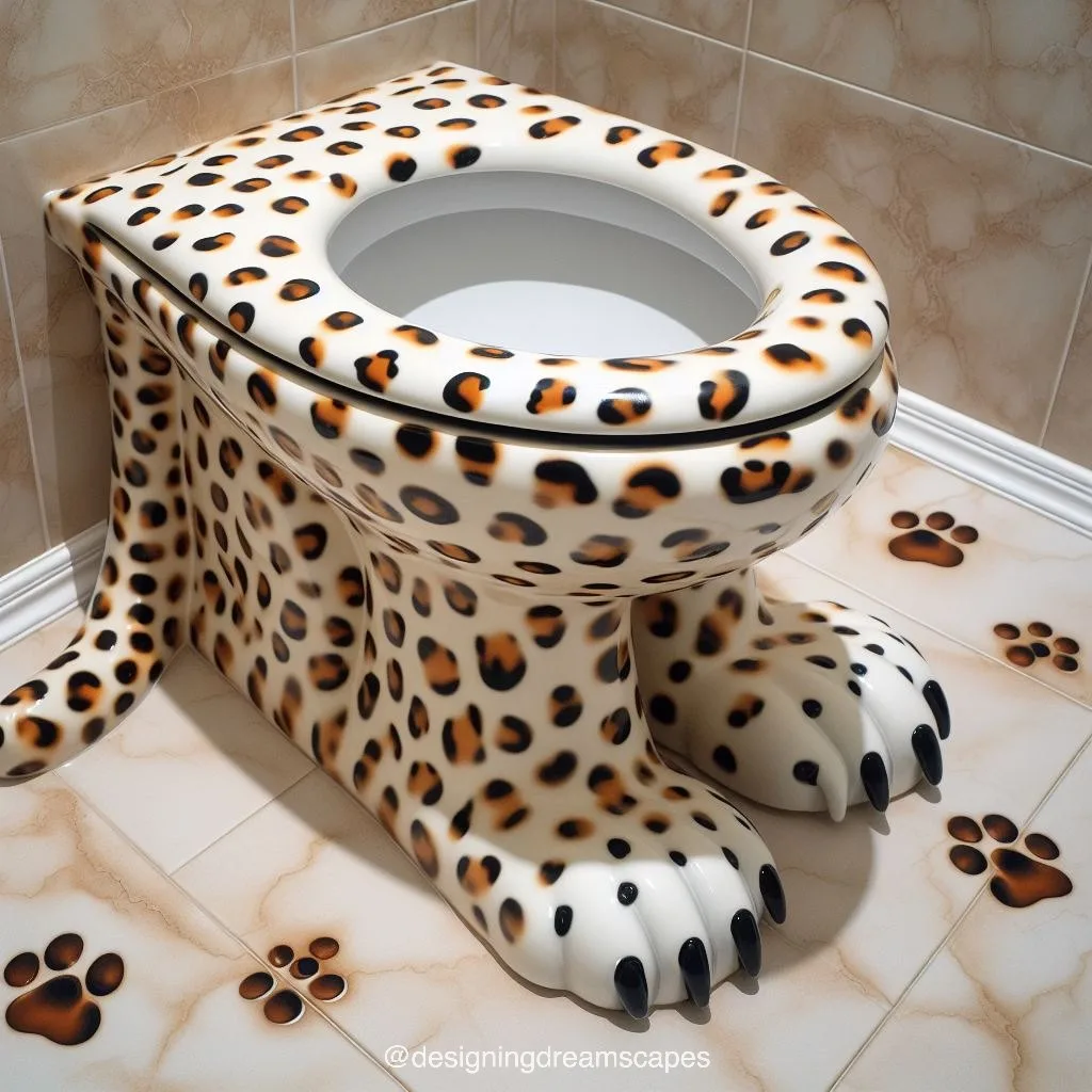 Experience Luxury in the Wild: Panther-Shaped Toilet Brings Elegance to Your Bathroom