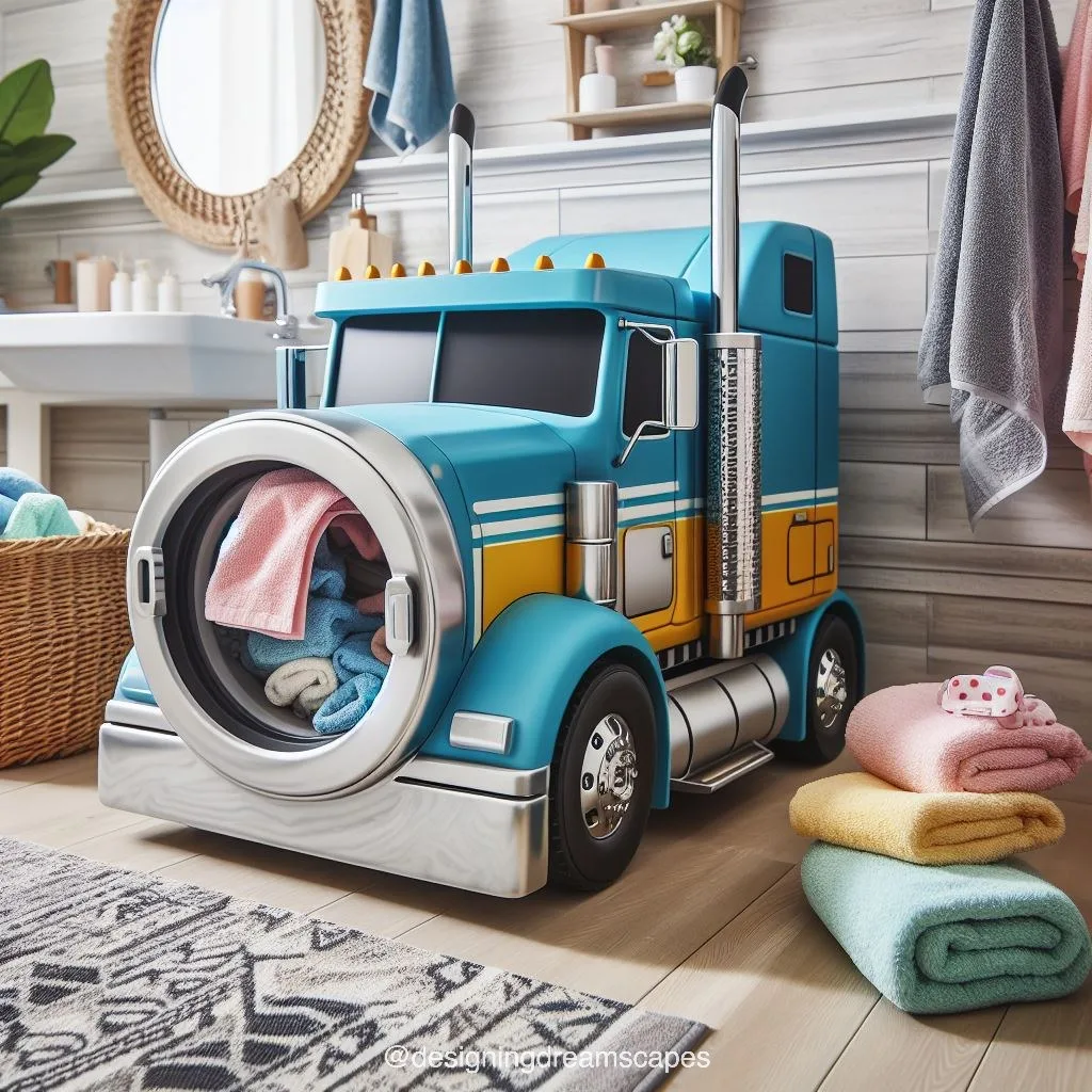 The Inspiration behind Semi Truck-Inspired Washing Machines