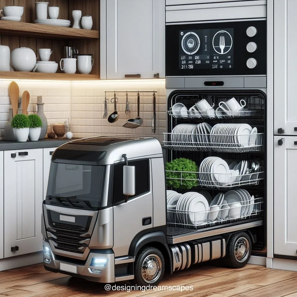 Drive into Cleanliness: Truck-Inspired Dishwasher Redefines Kitchen Appliances