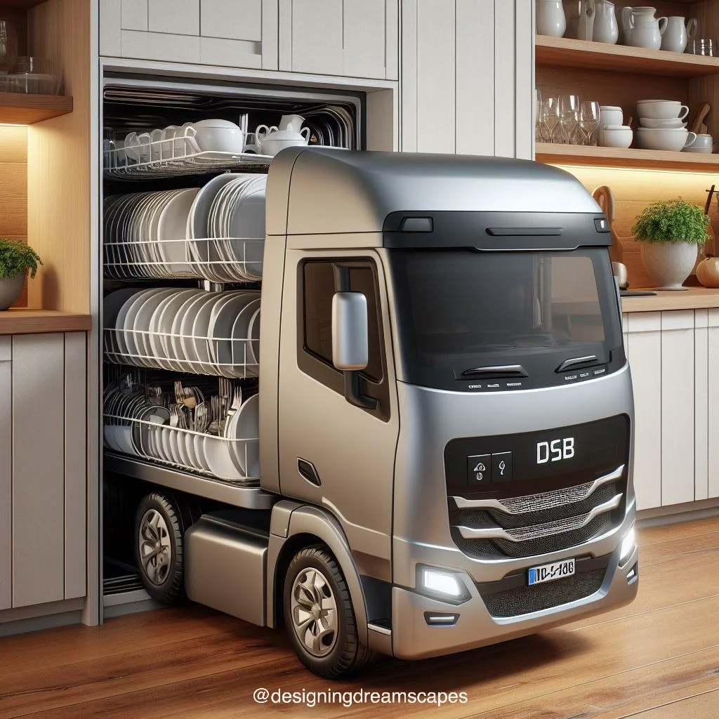 Drive into Cleanliness: Truck-Inspired Dishwasher Redefines Kitchen Appliances