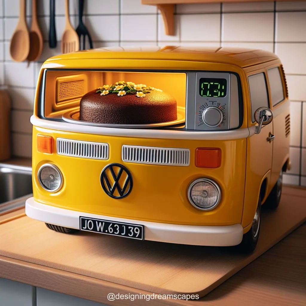 Volkswagen Bus Shaped Microwave: Retro Cooking Companion