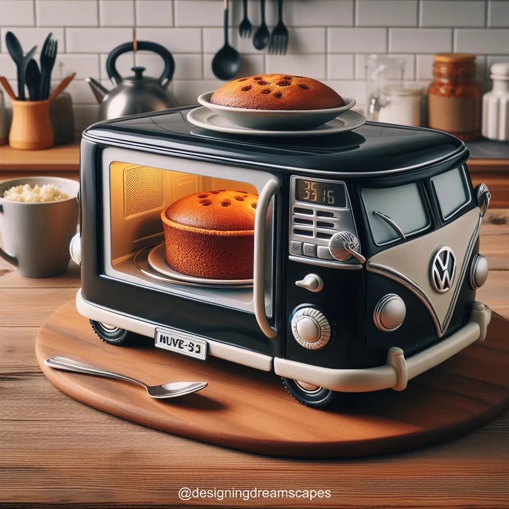 Volkswagen Bus Shaped Microwave: Retro Cooking Companion