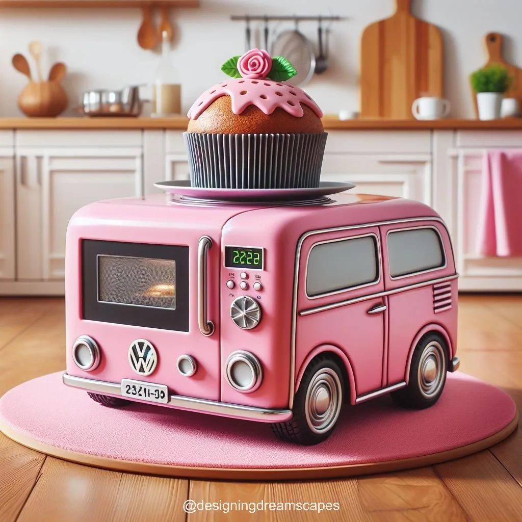 Volkswagen Bus Shaped Microwave: Retro Cooking Companion