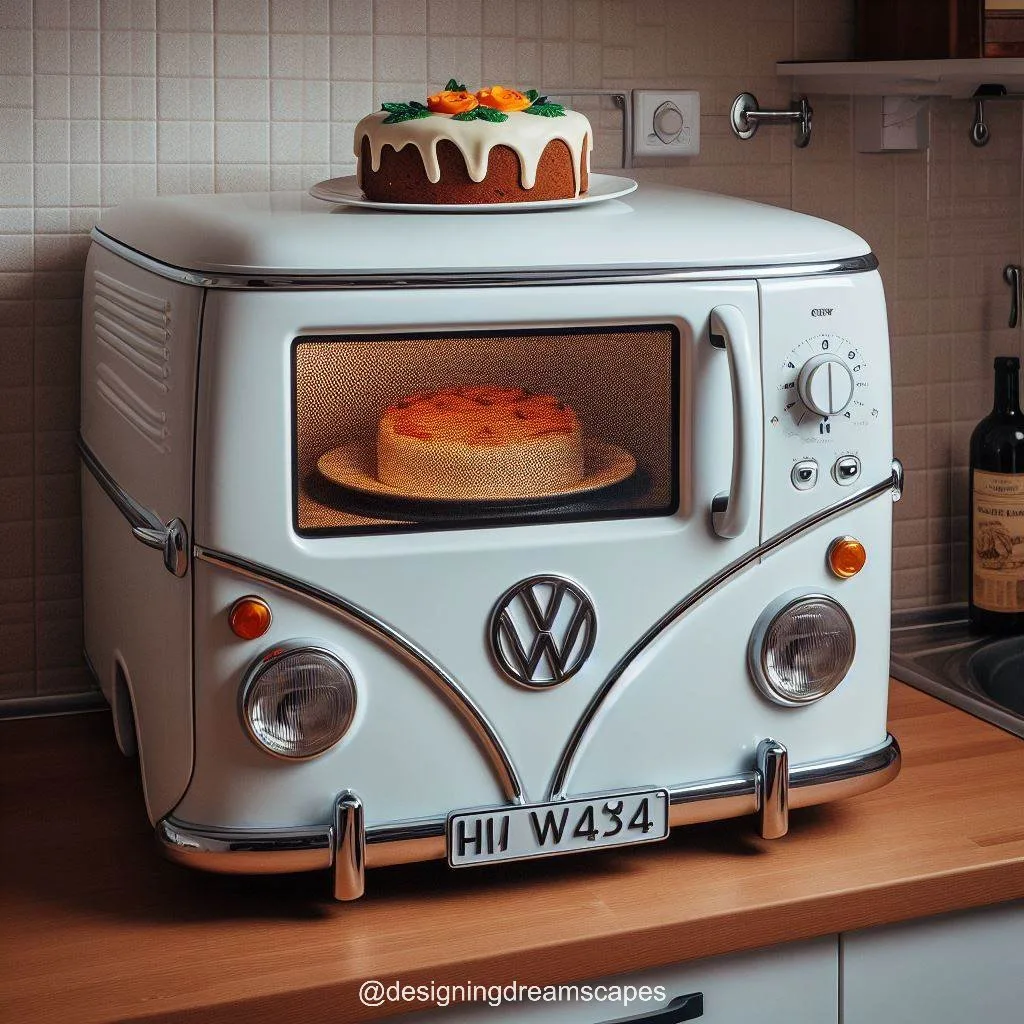 Volkswagen Bus Shaped Microwave: Retro Cooking Companion