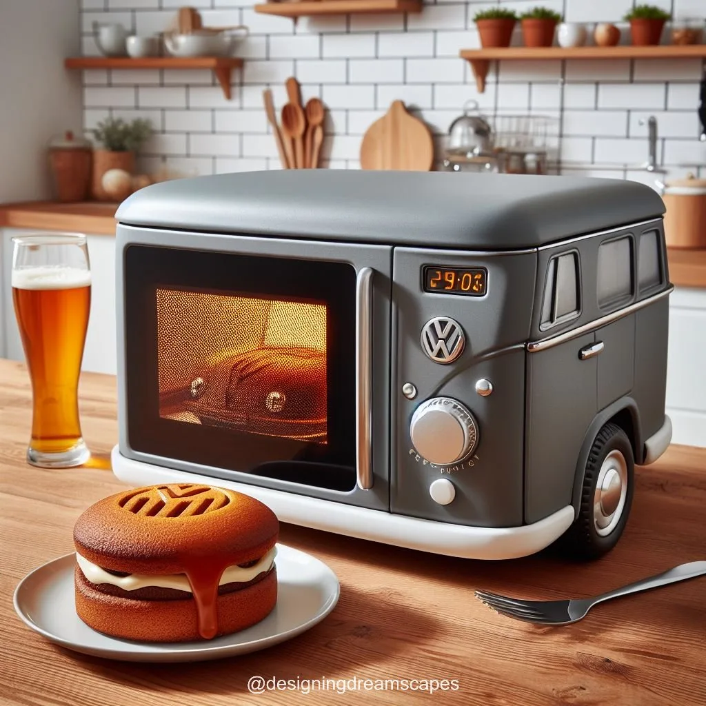 Volkswagen Bus Shaped Microwave: Retro Cooking Companion