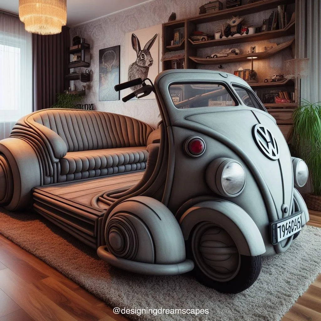 Volkswagen Motorbike-Shaped Sofa: Rev Up Your Living Room Style