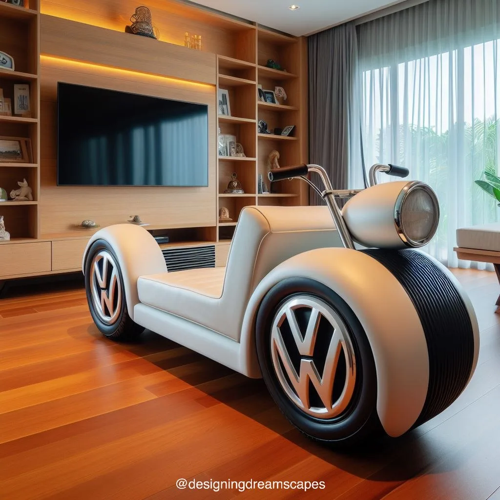 Volkswagen Motorbike-Shaped Sofa: Rev Up Your Living Room Style