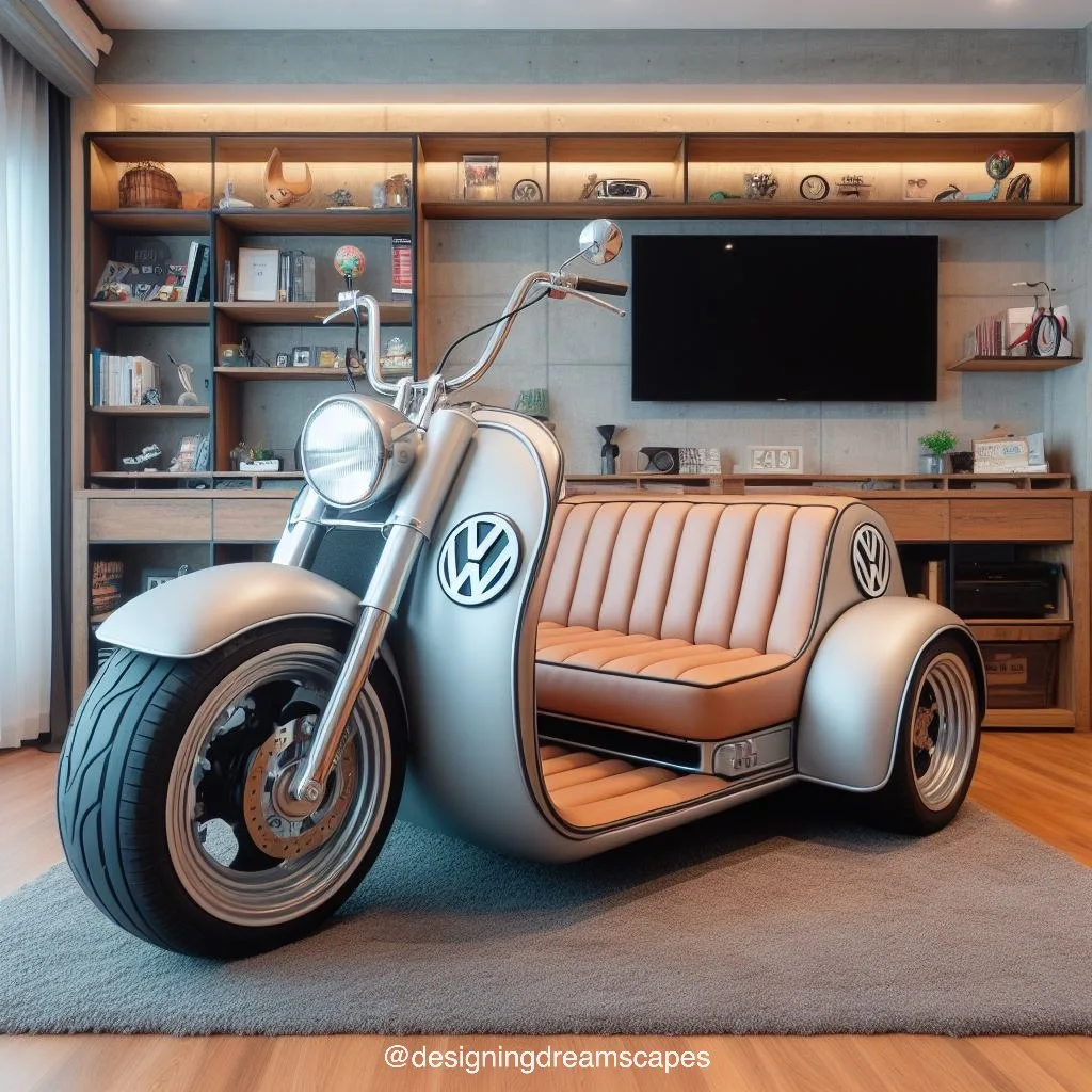 The Design of Volkswagen Motorbike-Shaped Sofa