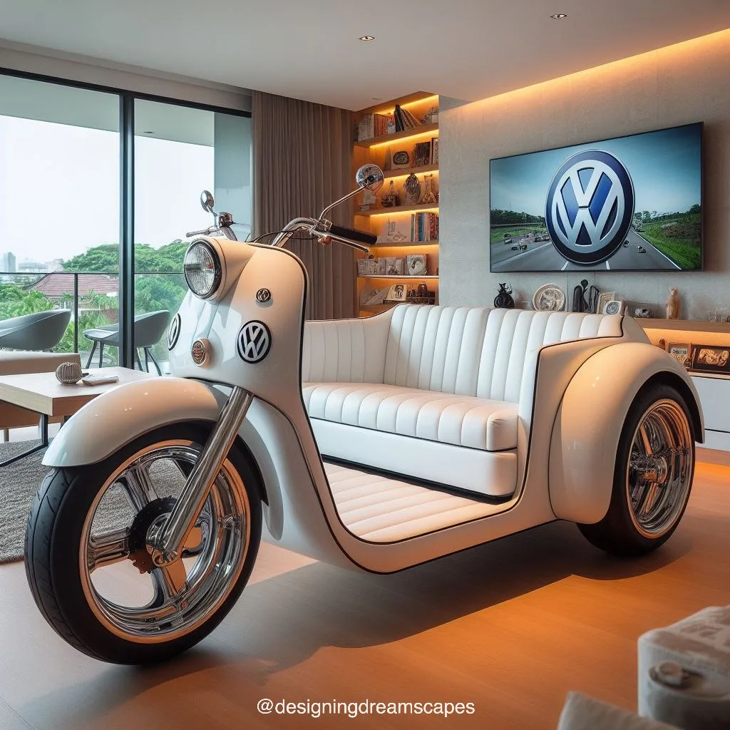 The History of Volkswagen Motorbike-Shaped Sofa