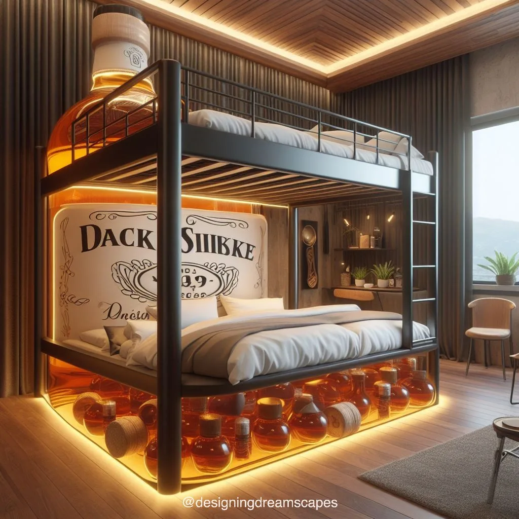 Double the Fun: Whiskey Bottle Bunk Bed Elevates Your Bedroom Décor