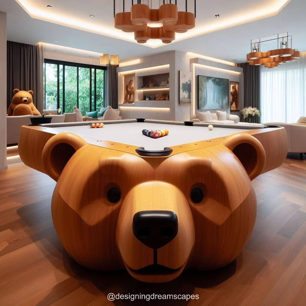 Roar with Style: Animal-Inspired Pool Table Elevates Your Entertainment Space
