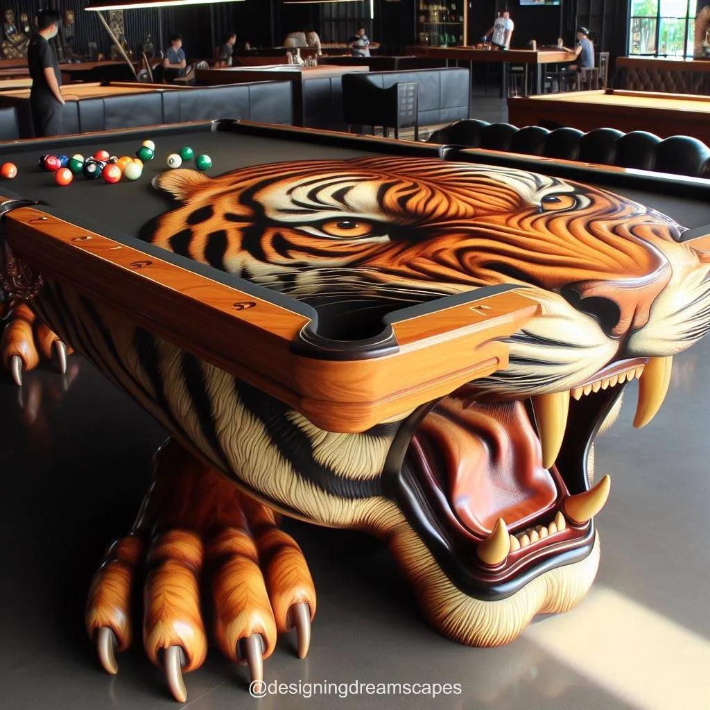 2. Incorporating an Animal-Inspired Pool Table into Your Entertainment Space