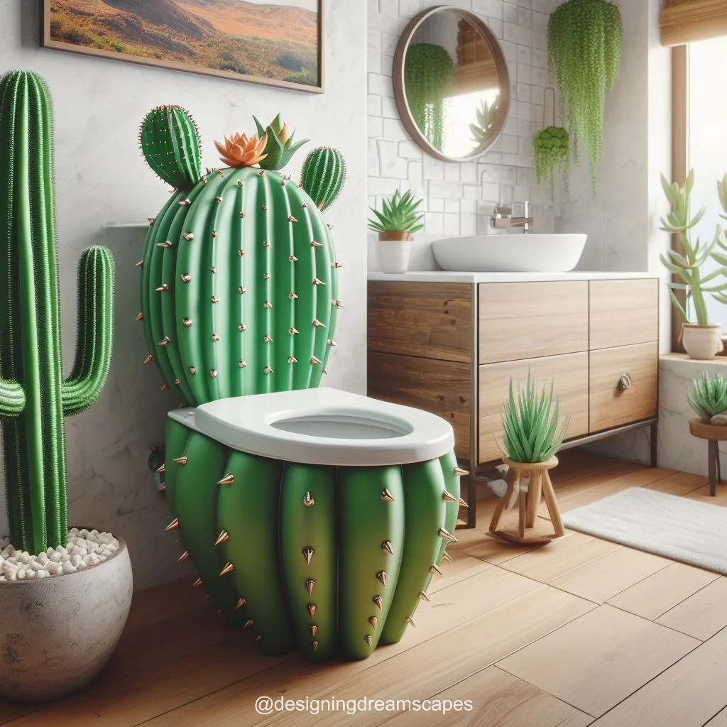 Cactus-Inspired Toilets: Transform Your Bathroom Oasis