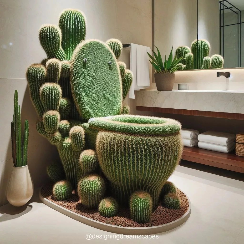 Transform Your Bathroom with Cactus-Inspired Toilets