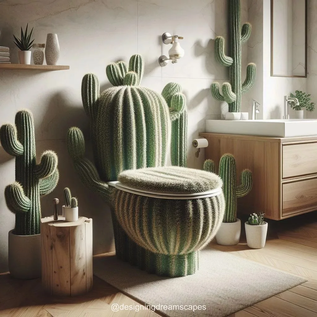 Cactus-Inspired Toilets: Transform Your Bathroom Oasis