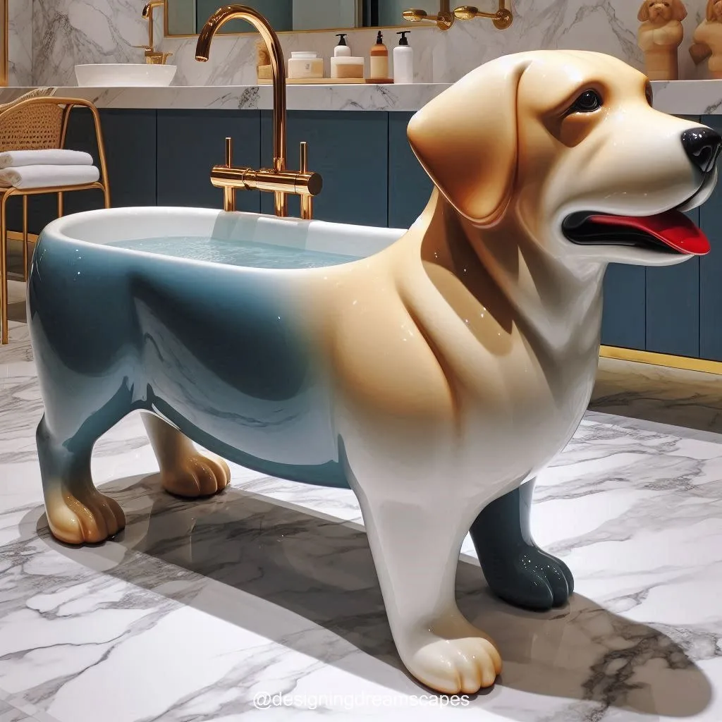 Dive into Luxury: The Art of the Ceramic Labrador Retriever Bathtub