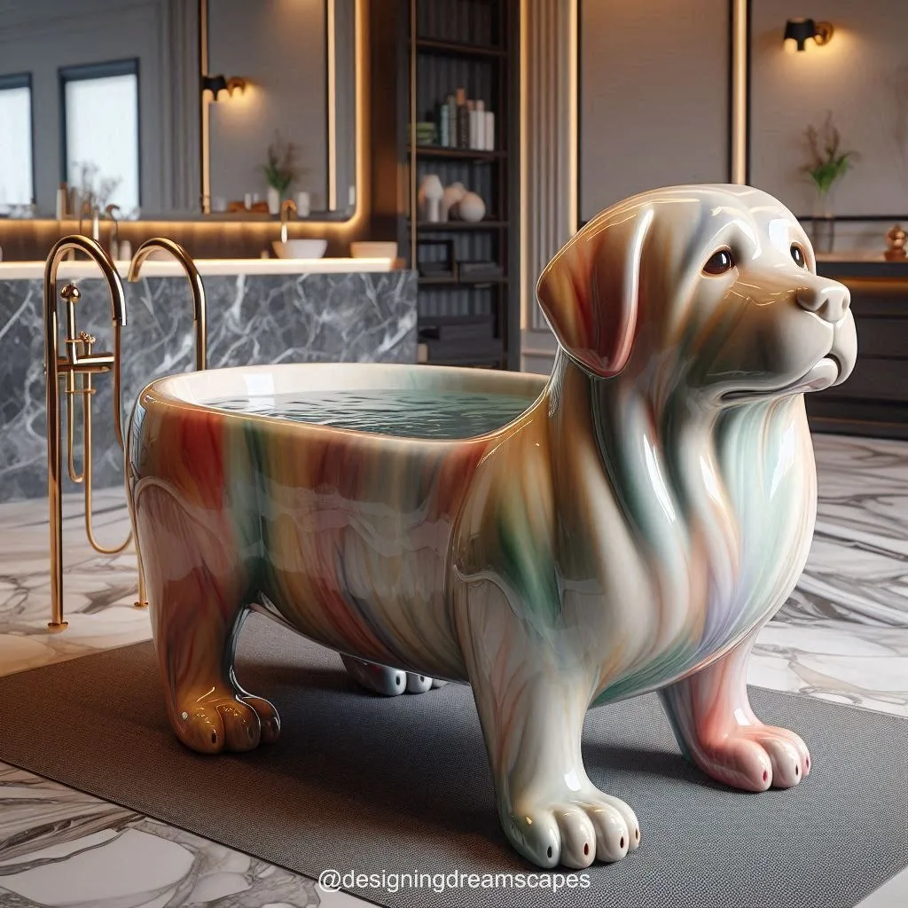 Ceramic Labrador Retriever Shaped Creative Bathtub: A Canine-Inspired Luxury