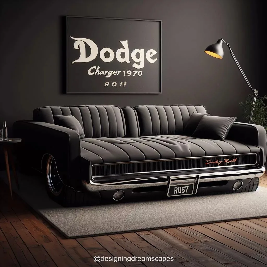 Iconic Dodge Charger RT 1970 Sofa: Classic Style Meets Modern Luxury