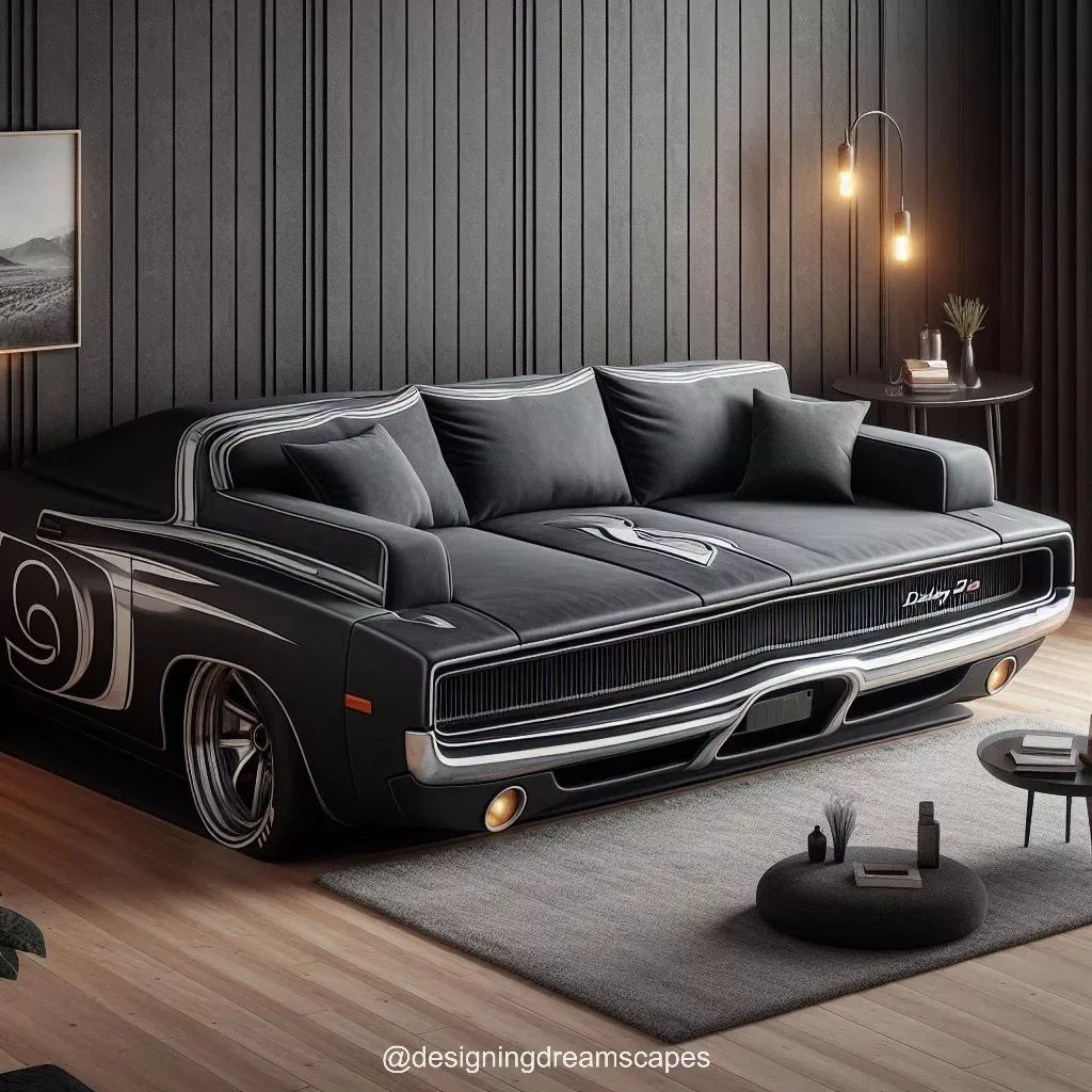 A Nod to Nostalgia: The Dodge Charger RT 1970 Sofa Design