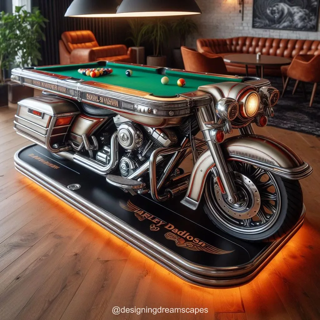 Harley Davidson Pool Table: Ultimate Game Room Luxury