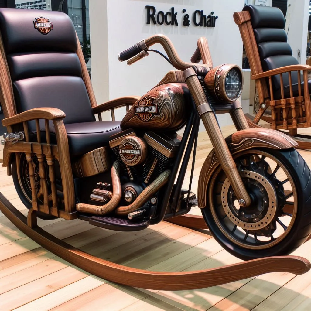 Creating a Motorcycle Haven: Incorporating a Harley Davidson Rocking Chair into Your Decor