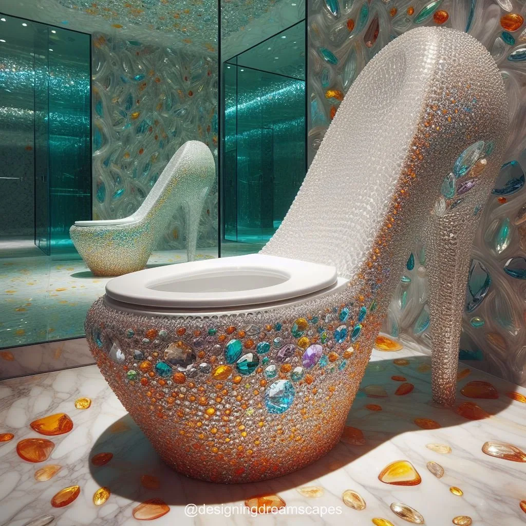 High Heel Crystal Toilet: Elevate Your Bathroom with Glamorous Elegance