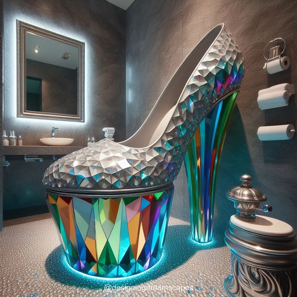 Where to Place Your High Heel Crystal Toilet