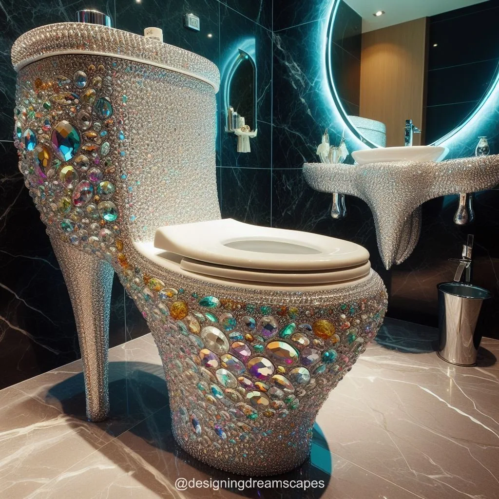 The Design of the High Heel Crystal Toilet