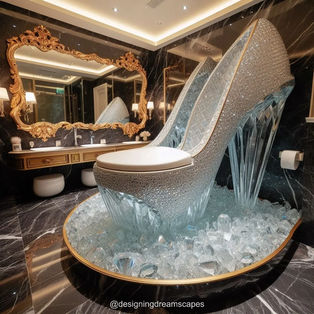 High Heel Crystal Toilet: Elevate Your Bathroom with Glamorous Elegance