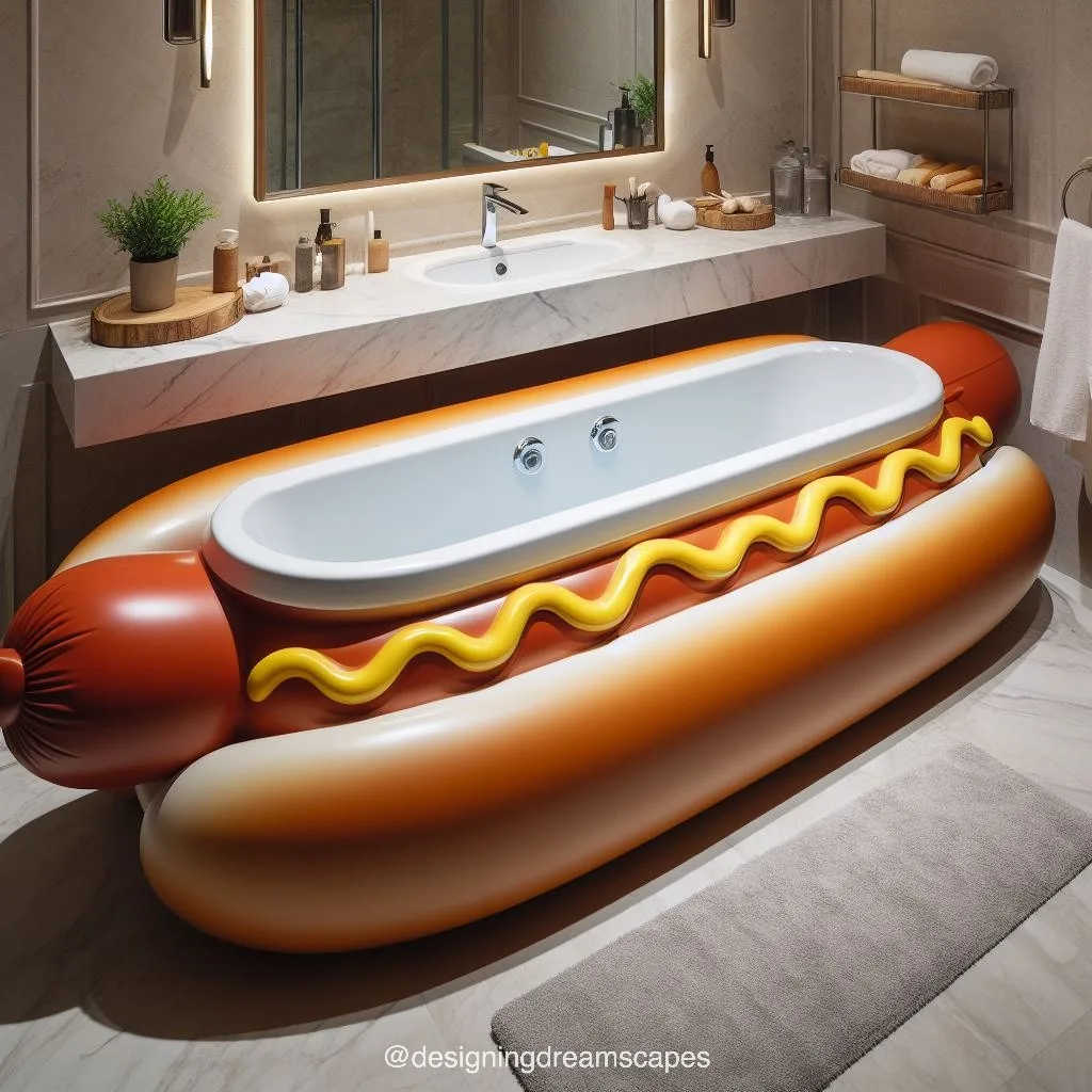 Hotdog-Shaped Bathtub: Elevate Your Bathing Experience with Unique Style