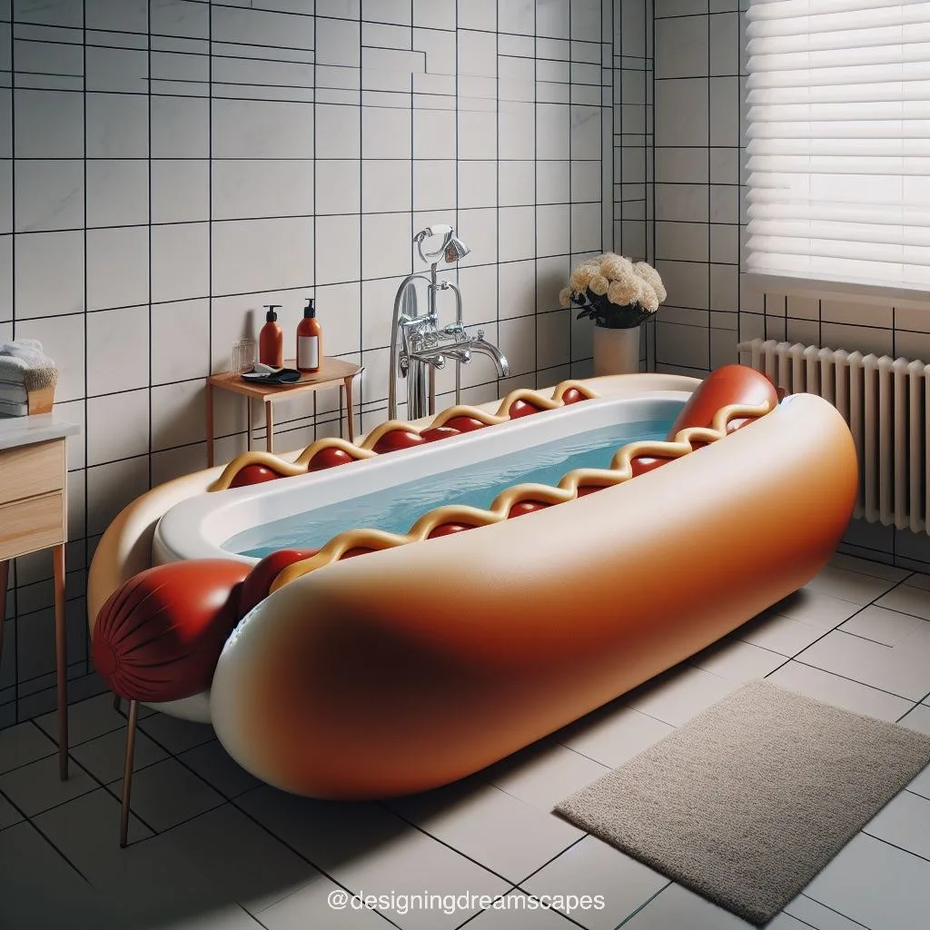 Hotdog-Shaped Bathtub: Elevate Your Bathing Experience with Unique Style