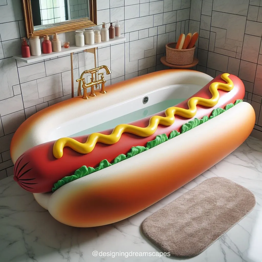 Hotdog-Shaped Bathtub: Elevate Your Bathing Experience with Unique Style
